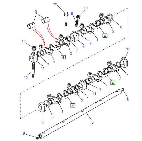 Rocker Shaft Spring