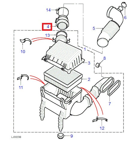 Sensor Air Flow - Petrol Only - EUROSPARE