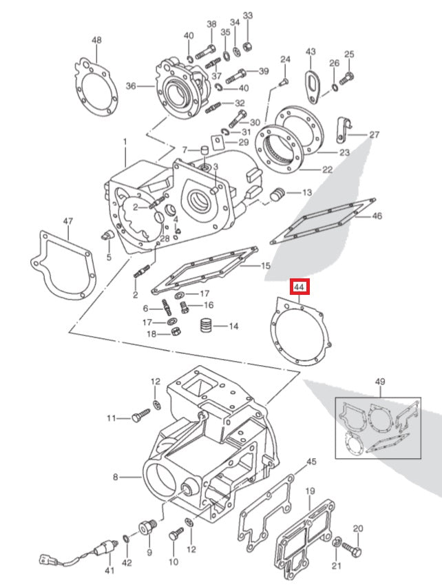 Carter Gasket Front Outlet