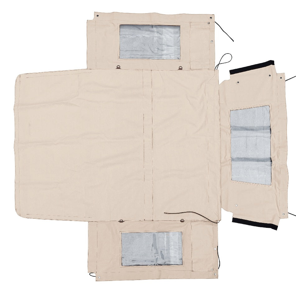 Hood With Side Windows 90" - Light Sand - SEÑORBARBO