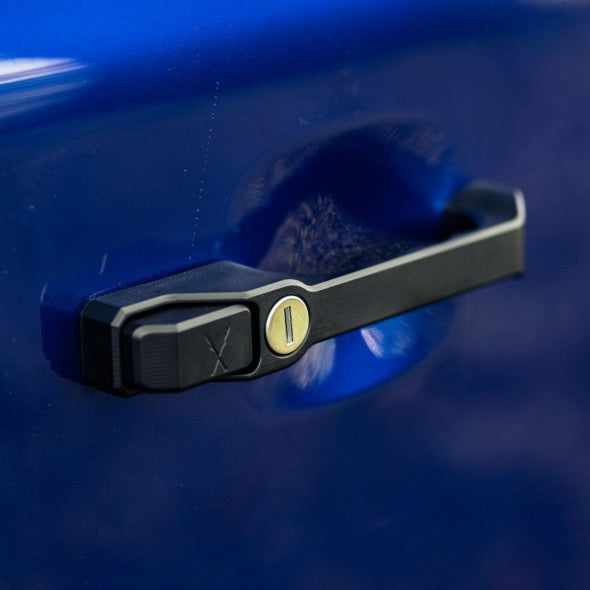 Exterior Handles - Black - Pair - Without cylinder - EXMOOR TRIM