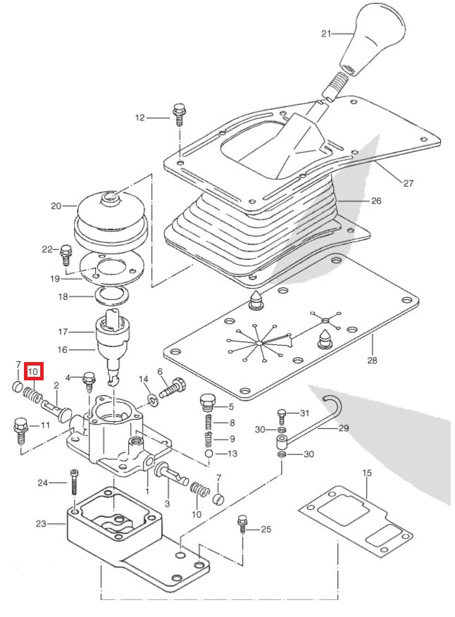Selector Return Spring