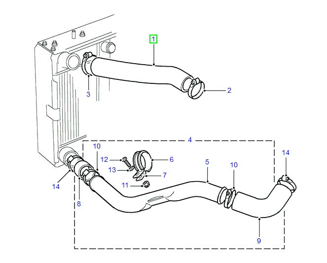 Top Hose Intercooler