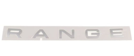 Name Plate - Plastic - "RANGE" - GENUINE LAND ROVEER