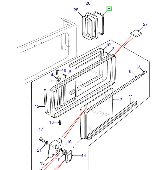 Seal Filler Strip Rear Quarter