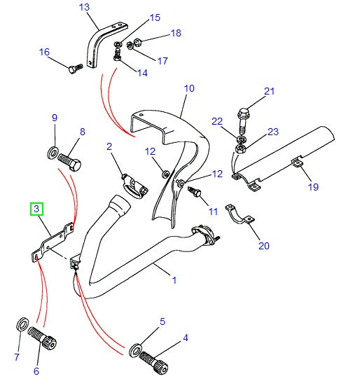 Exhaust Bracket - Metallic - ALLMAKES