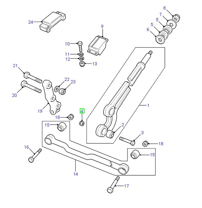 Nylon nut m16