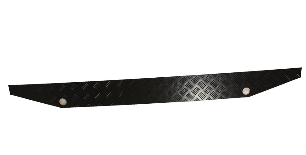 Rear X-Member Chq Plate - Black - 2mm - AG PARTS