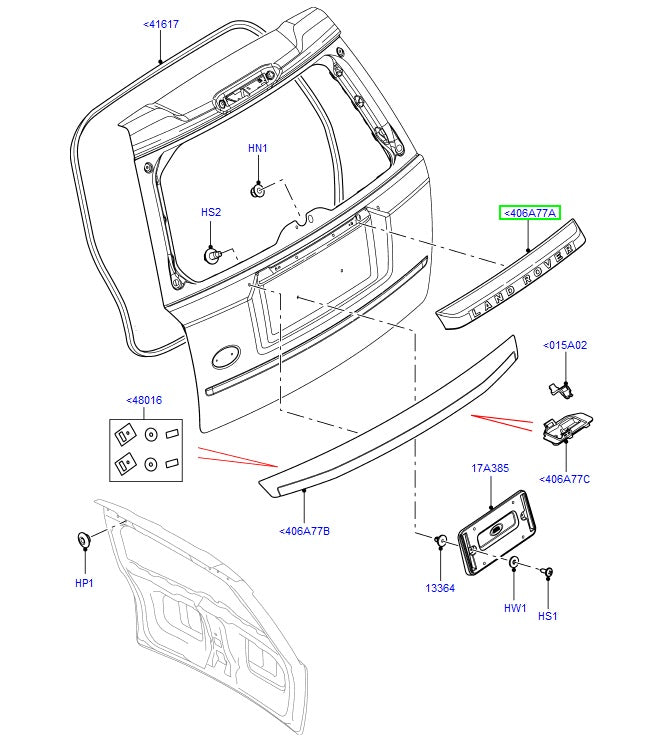 Moulding - tailgate