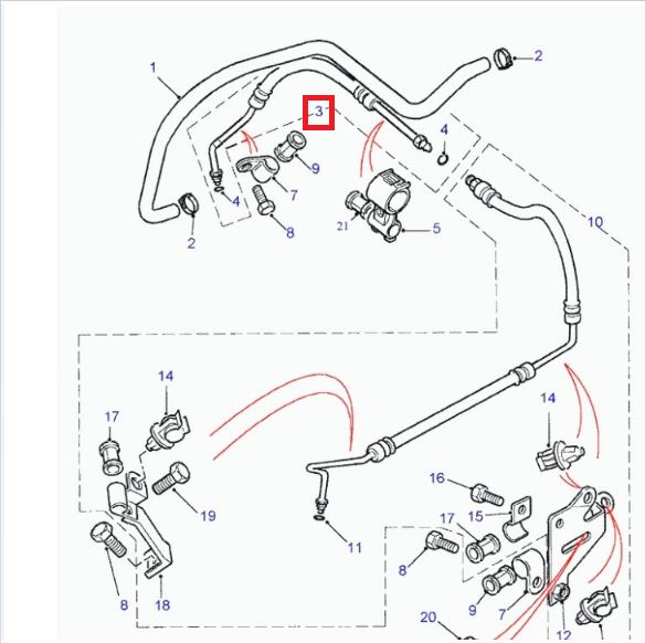 Steering Sleeve From Steering Pump (First Section)