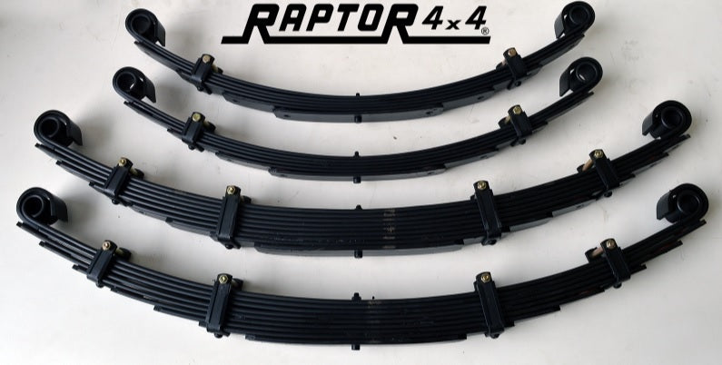 Kit 4 Leaf Springs - Front / Rear - With Shock Absorbers - - Without Silentblocks