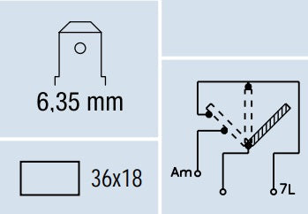 3-Position Switch 0/1/2 - Heater Symbol - FAE