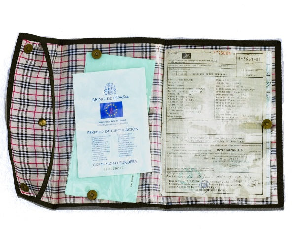 Documents Holder - Olive Green