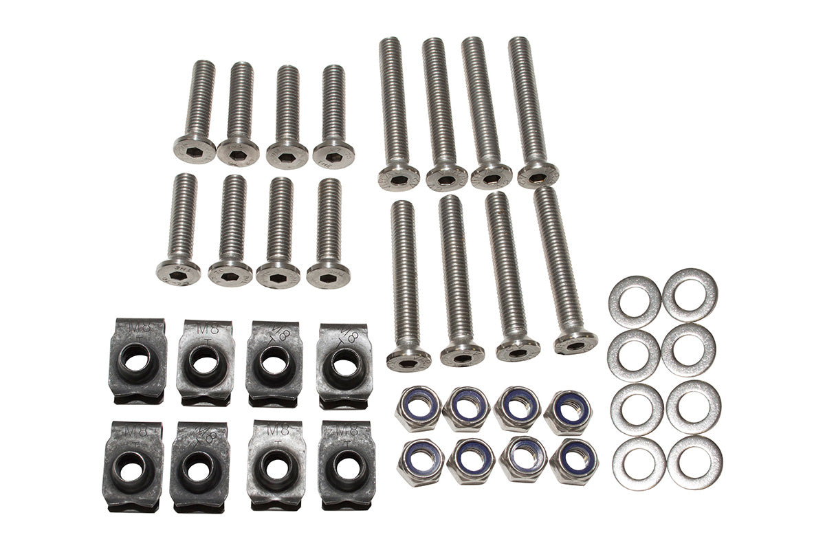 Hinges Screws Kit - 2 Front Doors - Metric - Stainless Steel. - AG PARTS