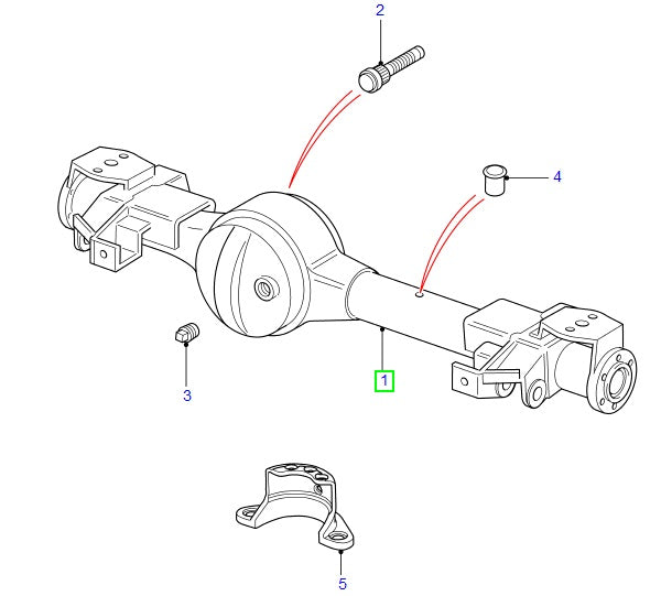 Front Axle - GENUINE LAND ROVER