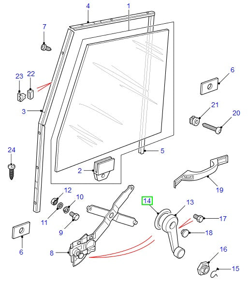 Escutcheon - window