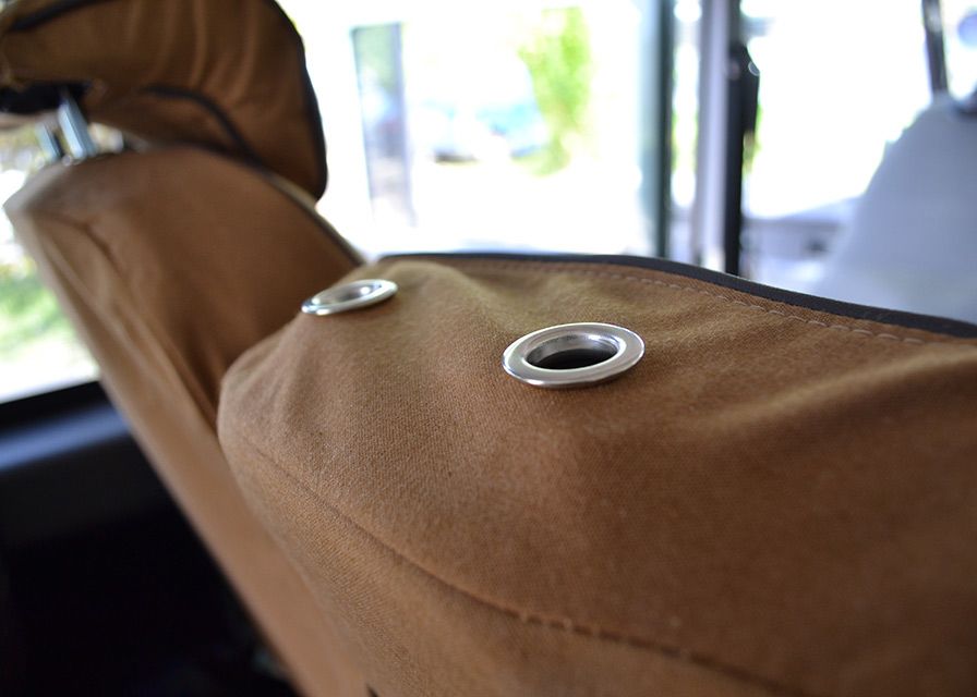 Canvas Seat Covers - 2dn Row - Sand