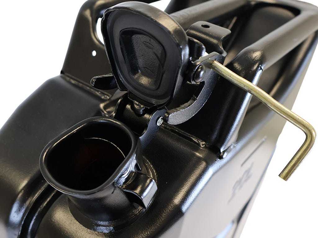 20l Fuel Jerry Can - Black Steel Finish