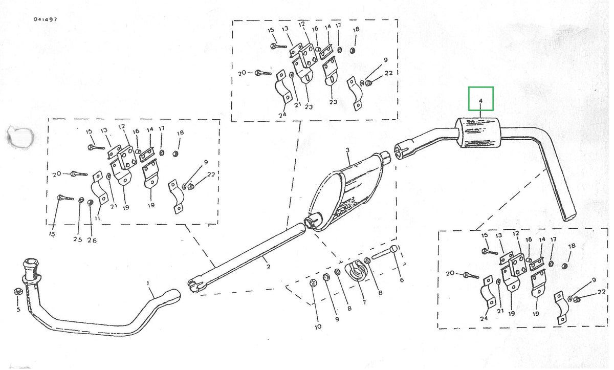 Exh Rear Silencer