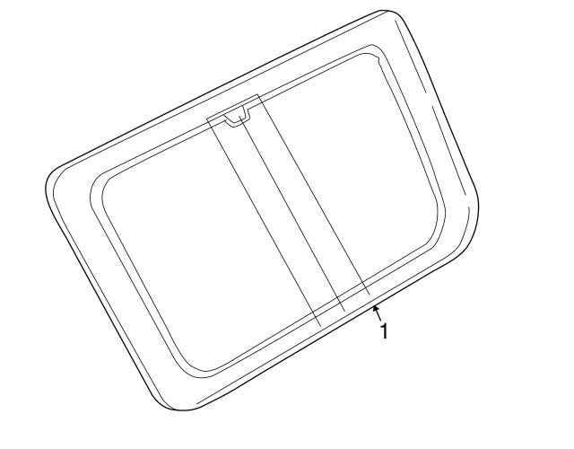 Left Rear Side Window - Without Antenna