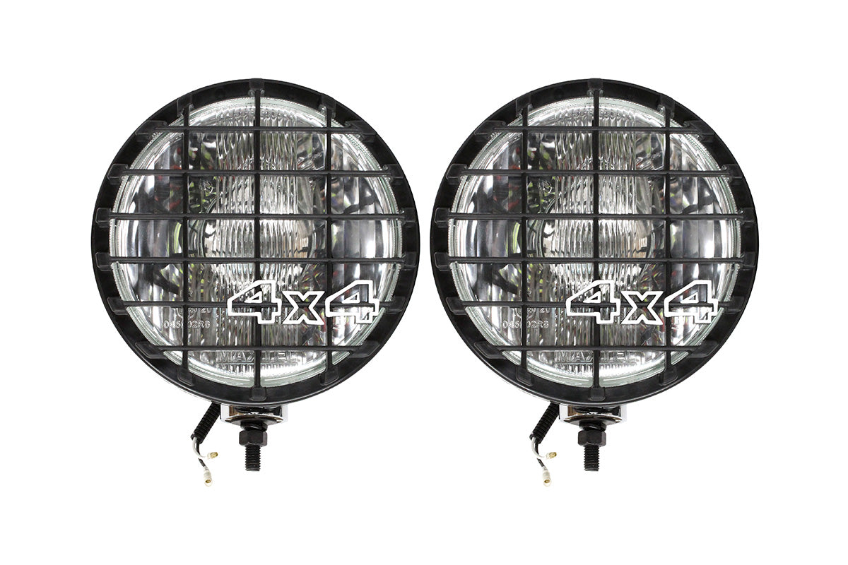Driving lamps pair 8 inch black