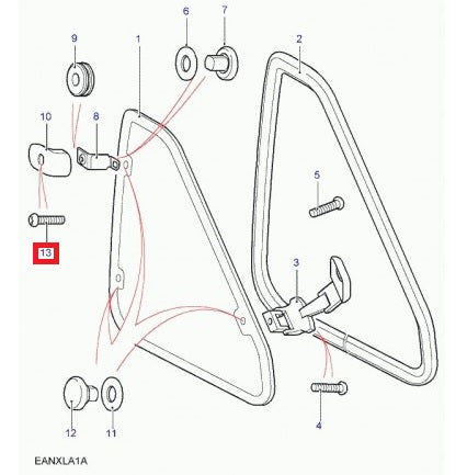 Window Hinge Screw