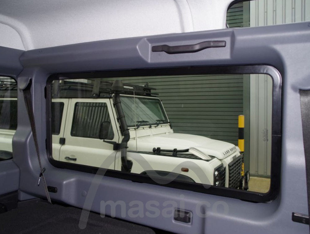 Fixed Masai Panoramic Tinted Windows for Land Rover Defender 90 + Tinted Rear Quarter Glass - Pair