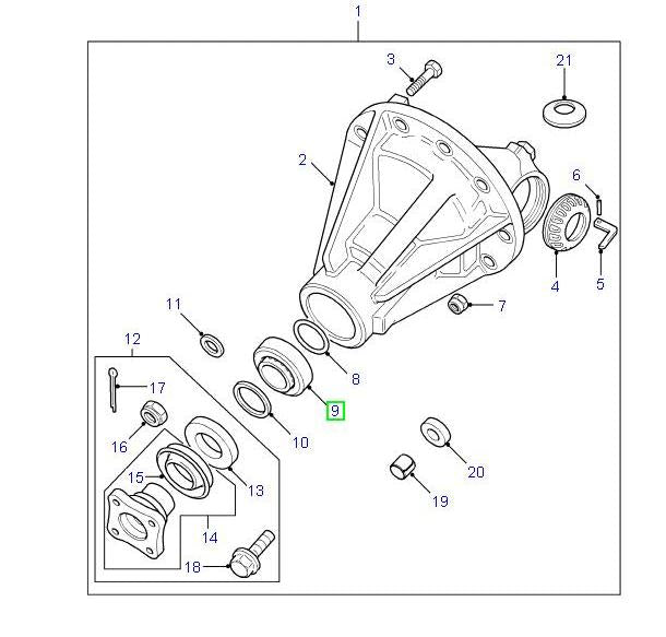 Taper Roller Bearing Diff