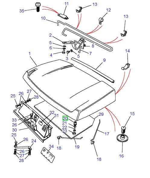 Retainer - Bonnet Buffer