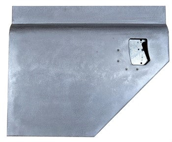 Galvanised Left Hand Early 109 Second Row Split Door Bottom for Land Rover Series Anti Burst with Lock Hole - AG PARTS