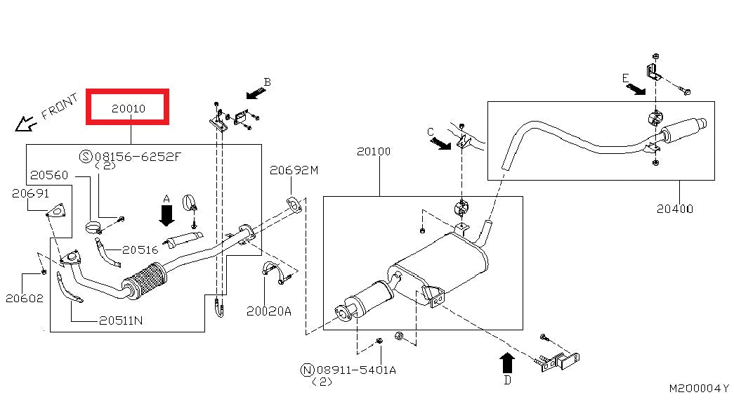 Exh Front Pipe