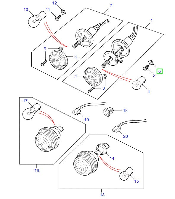 NUT - HEX. - U-BOLT - 5 units