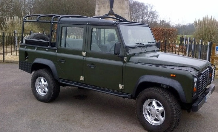 Black Hood Sticks - Heavy Duty - For Defender 110 - 5 Doors - AG PARTS