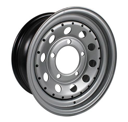 SILVER MODULAR 7x16 STEEL ROAD WHEEL - DEF - D1 - RRC
