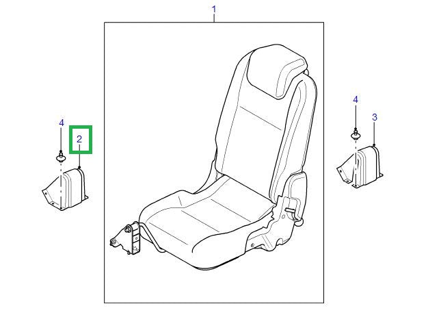 Left Lining Hinge Backrest Seat