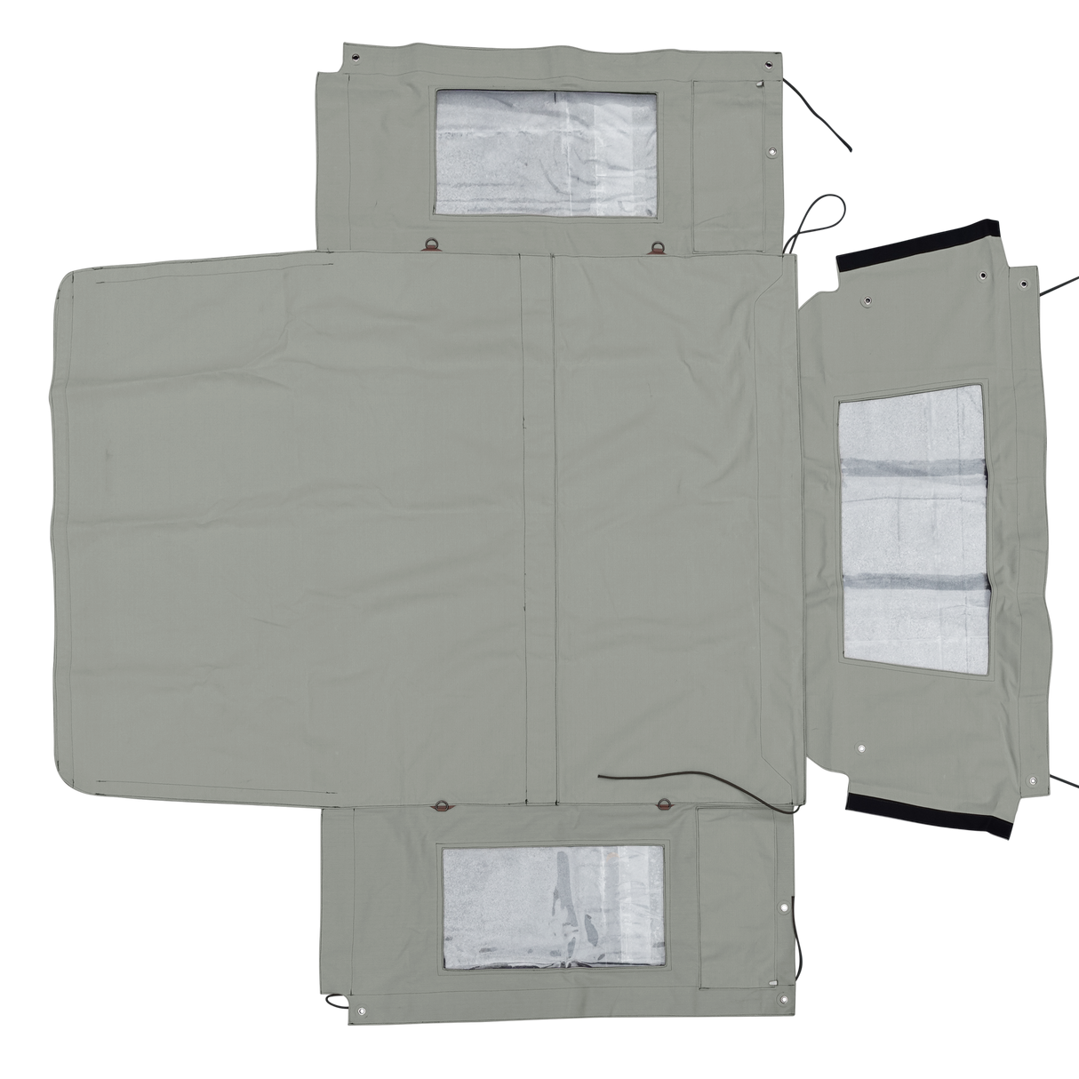 Hood With Side Windows 88" / 90" - Grey-Green