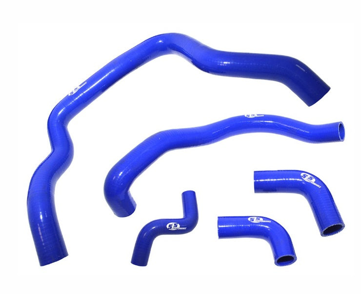 Silicone coolant hose kit in blue suitable for defender 2.4 tdci vehicles (5 hose kit)