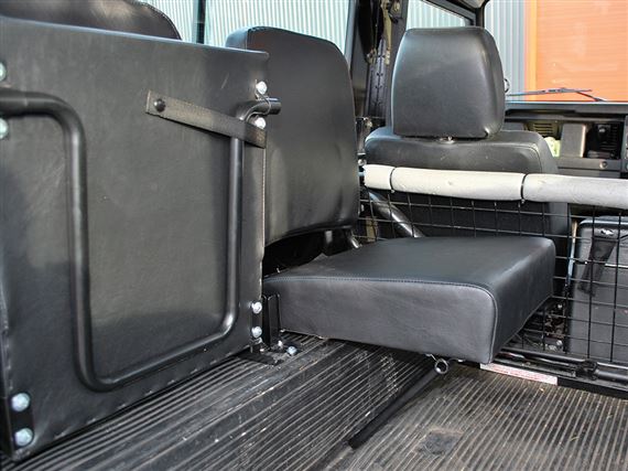Black Rear Individual Seat - Looking inside - ALLMAKES