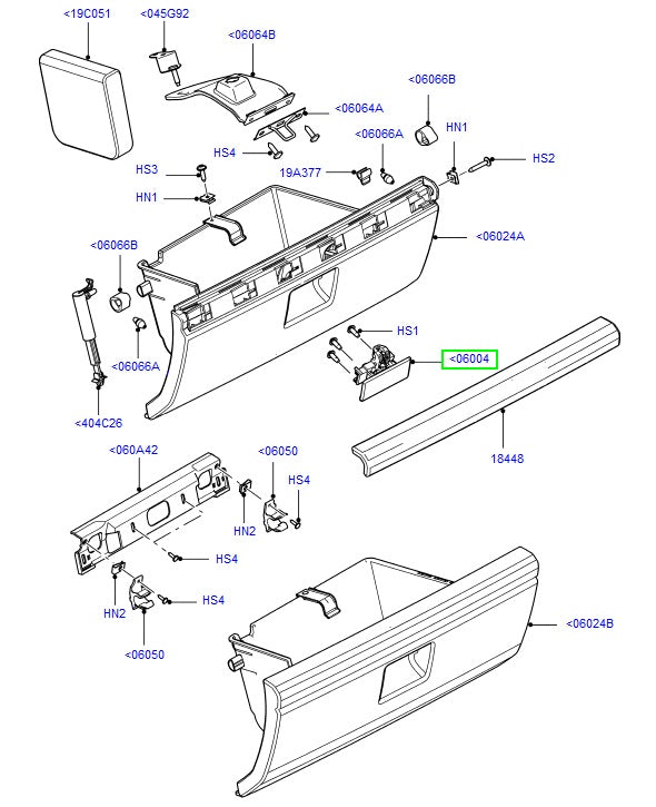 Latch - stowage box