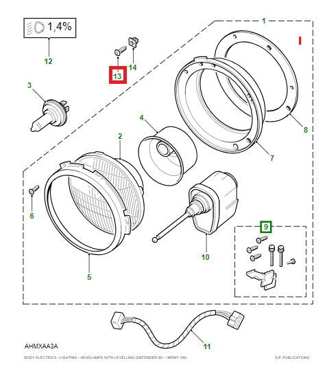 Headlight Bracket Screw