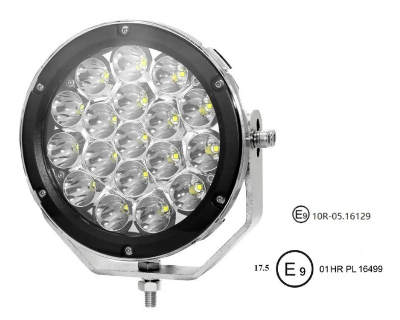 Long Range LED Headlight - 90W - 7" - 17.5 12V - UNIT - AG PARTS