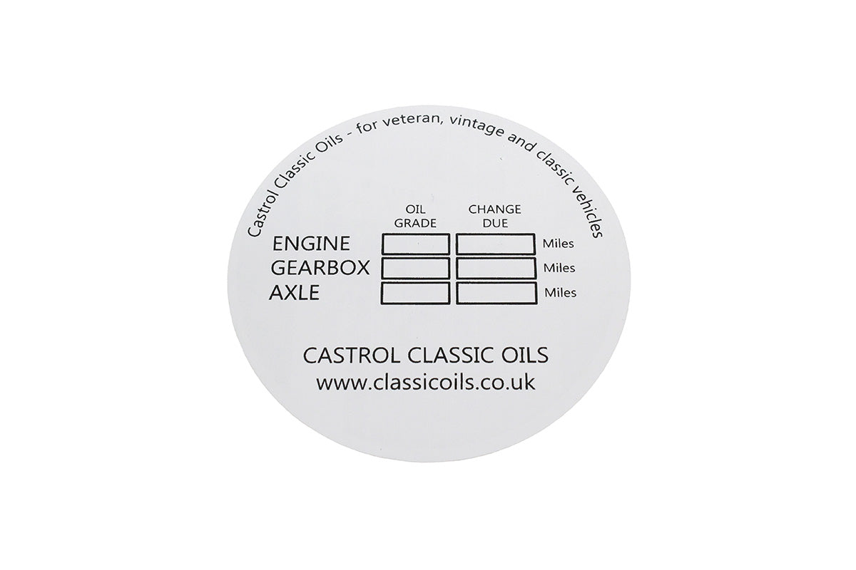 Windscreen Service Sticker - CASTROL