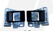 Aluminium Door Opening Handle Lever Assembly - Defender - Pair - Black