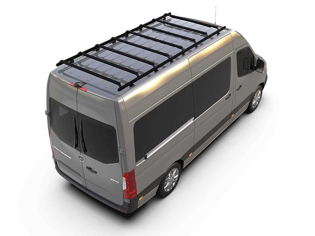 Mercedes-Benz Sprinter (L2H2/144in MWB/High Roof) (2006-Current) Slimpro Roof Rack Kit
