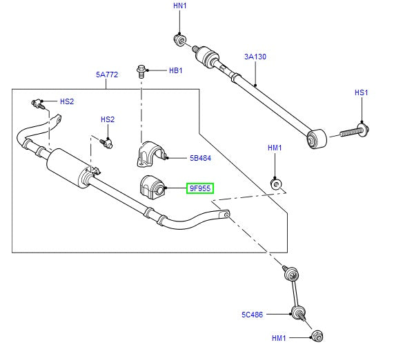 Rear Anti-Roll Bar Bush - ALLMAKES