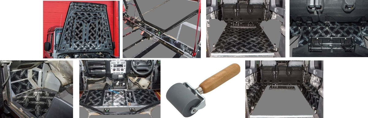 Defender 110 puma csw sound proofing - dynamat xtreme vehicle kit