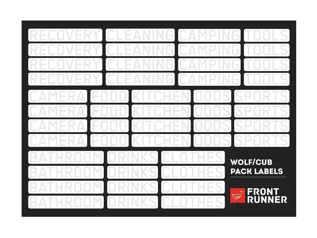 Wolf Pack Pro / Cub Pack Campsite Organizing Labels