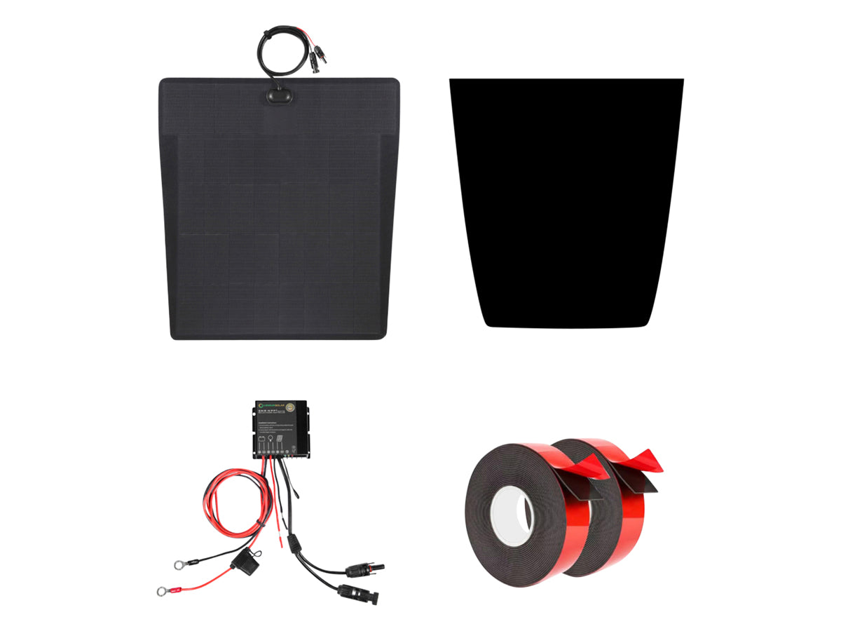 Discovery 3&4 Bonnet Mounted 110W Solar Panel & Control Unit Kit - TERRAFIRMA