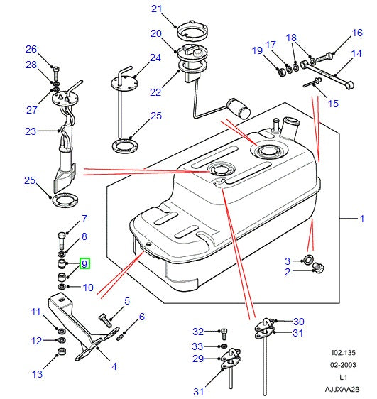 Mounting Rubber Fuel Tank