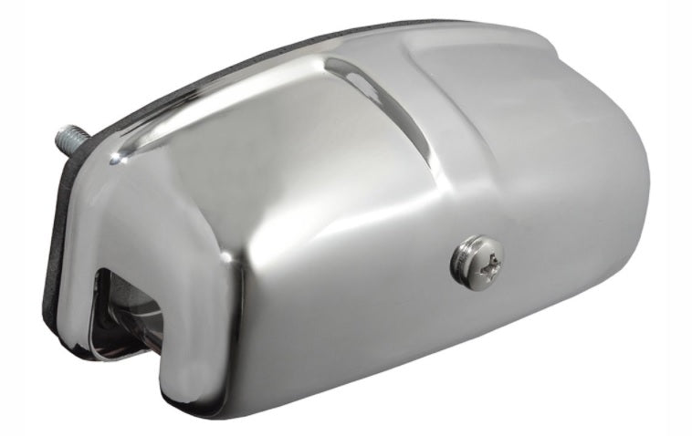 Number plate lamp chrome